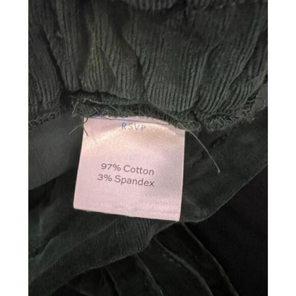 DRAPER JAMES RSVP Paperbag Waist Green Corduroy Skirt-Size 3X - Picture 6 of 6